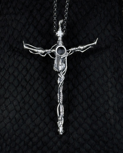 "Junk" Cross Necklace